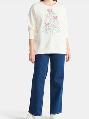 HOLIDAY TIME Women's Christmas Soft Tree Graphic fleece size L